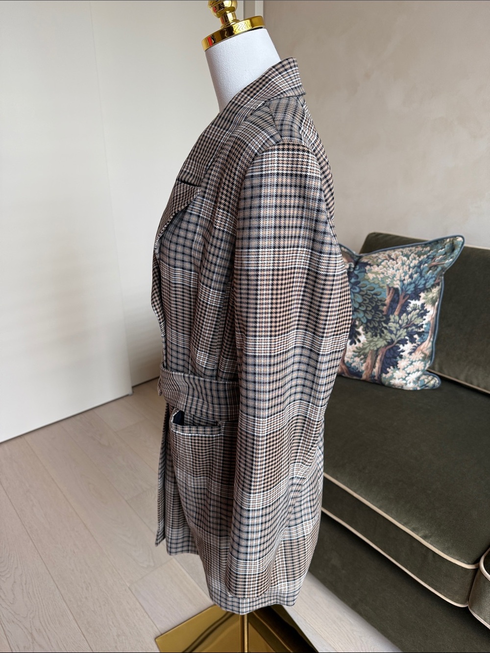 Halogen x Atlantic-Pacific Plaid Coat Nordstrom Exclusive Size 1X - Picture 9 of 12